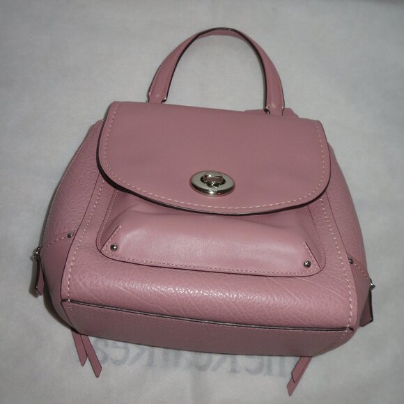 Coach Faye Leather Small Backpack Dusty Rose Leather - Picture 3 of 16